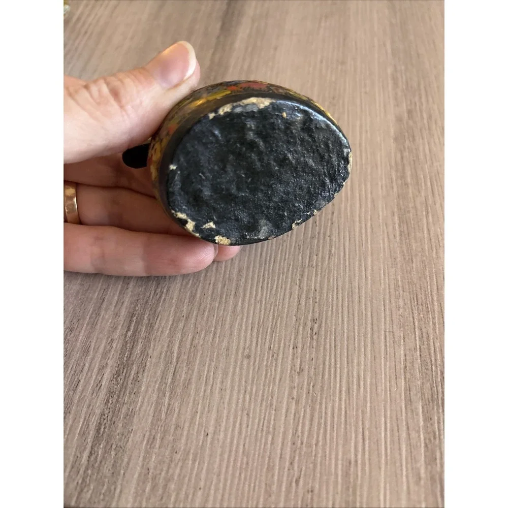 Vintage Hand-Painted Lacquerware Duck Trinket Box 2.5